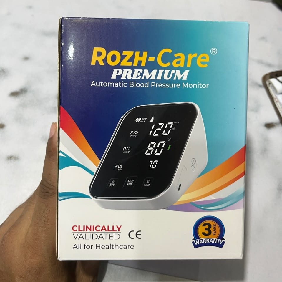 Rozh-Care Premium Automatic Digital Blood Pressure Monitor with Large LED Display 2