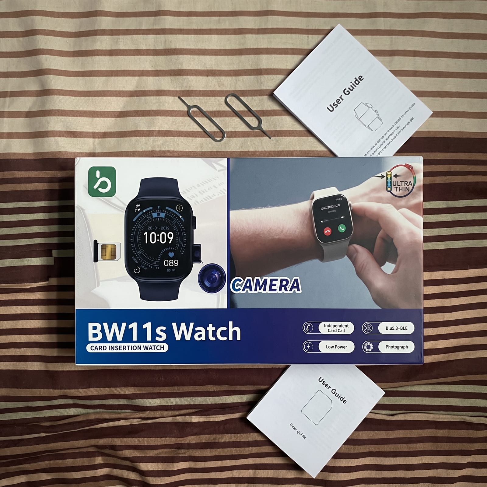 BW11S Smart Watch with Camera & Independent Card Slot 2