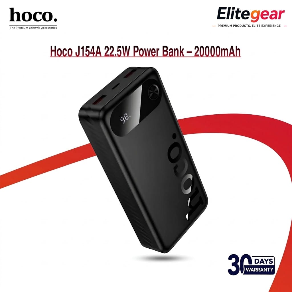 Hoco J154A 22.5W Power Bank – 20000mAh 2