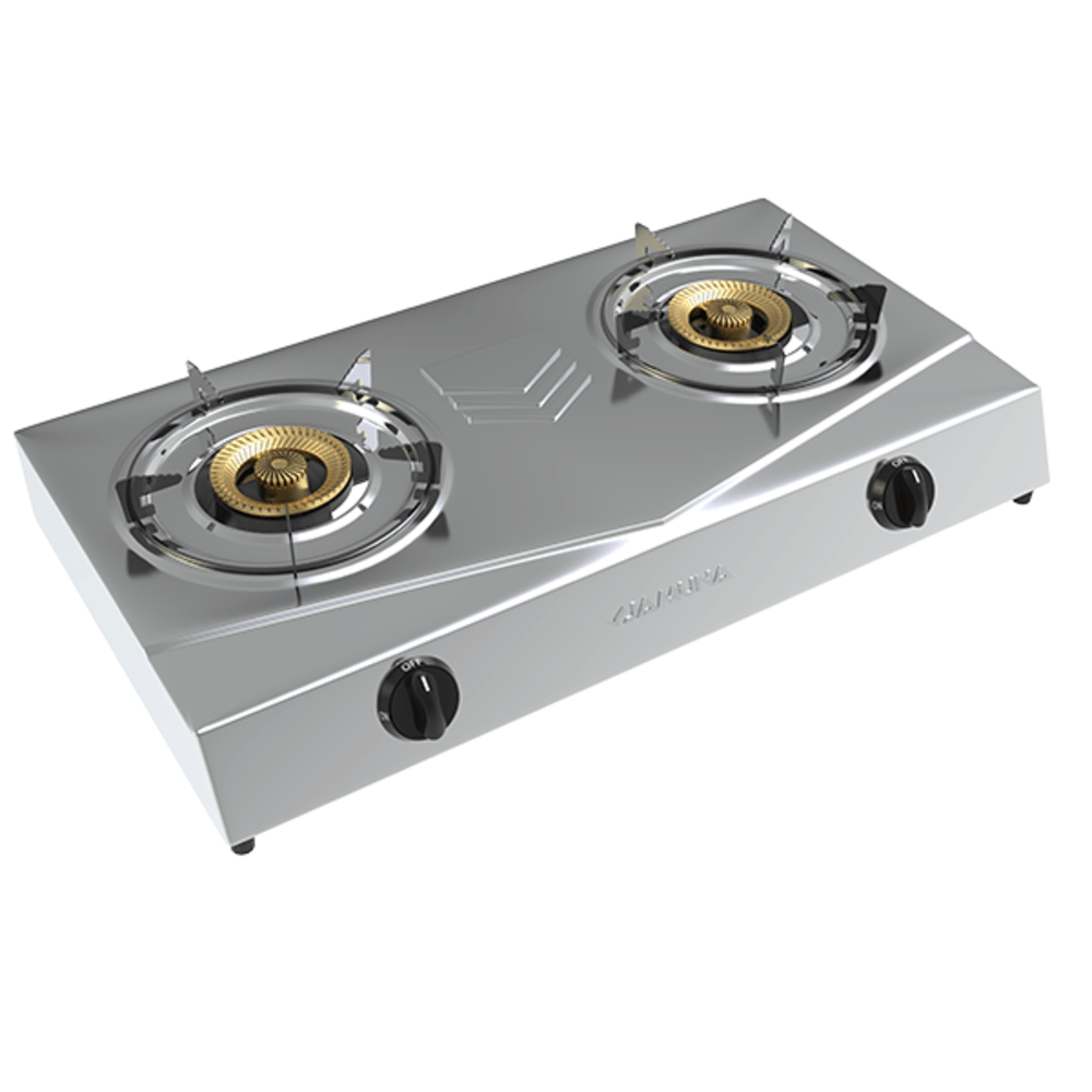 Jamuna Gas Stove JGS-GB02SS LPG/NG (Brass Burner) 3