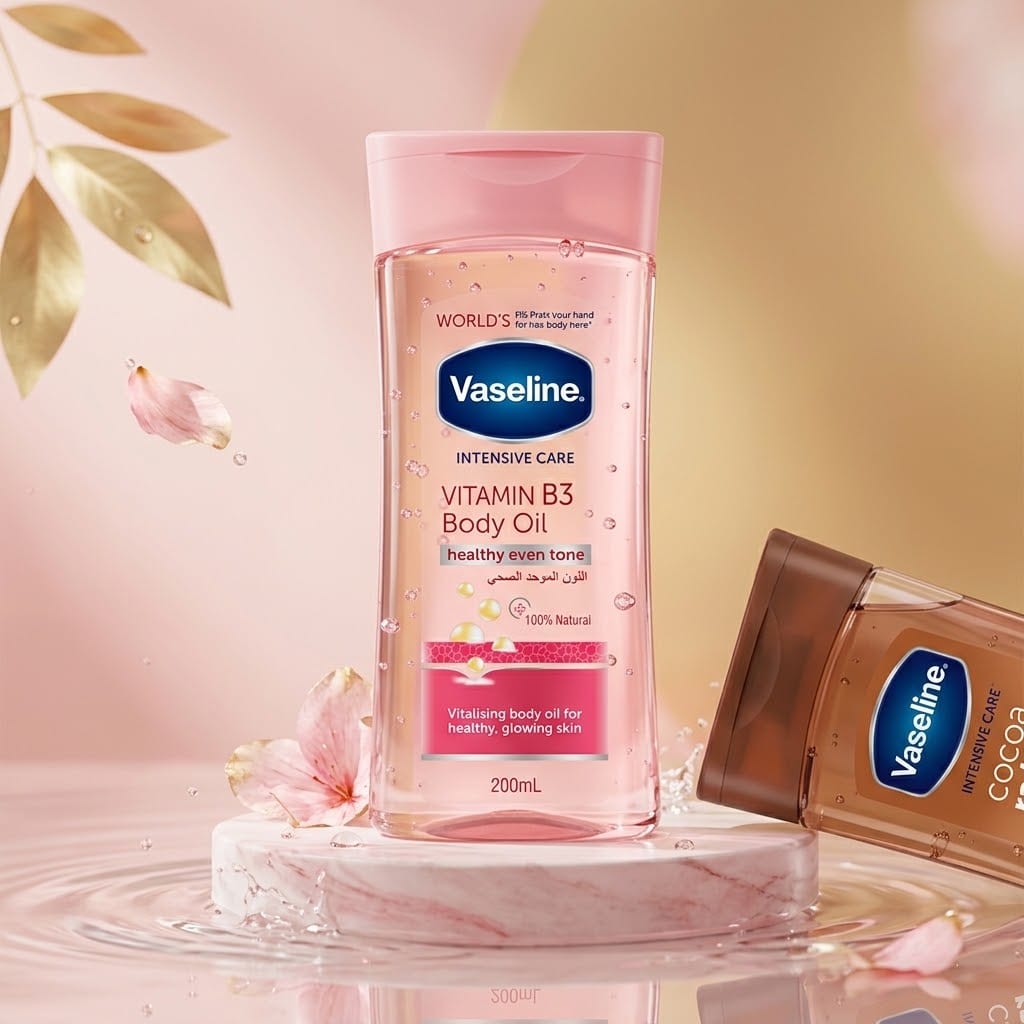 Vaseline Intensive Care Vitamin B3 Body Oil - Healthy Even Tone (200ml)